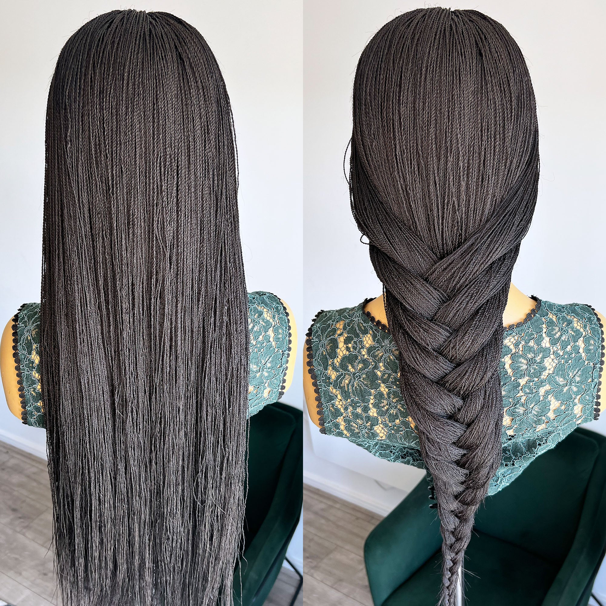 Unique Micro Needle Senegalese Twists Wig - #1b