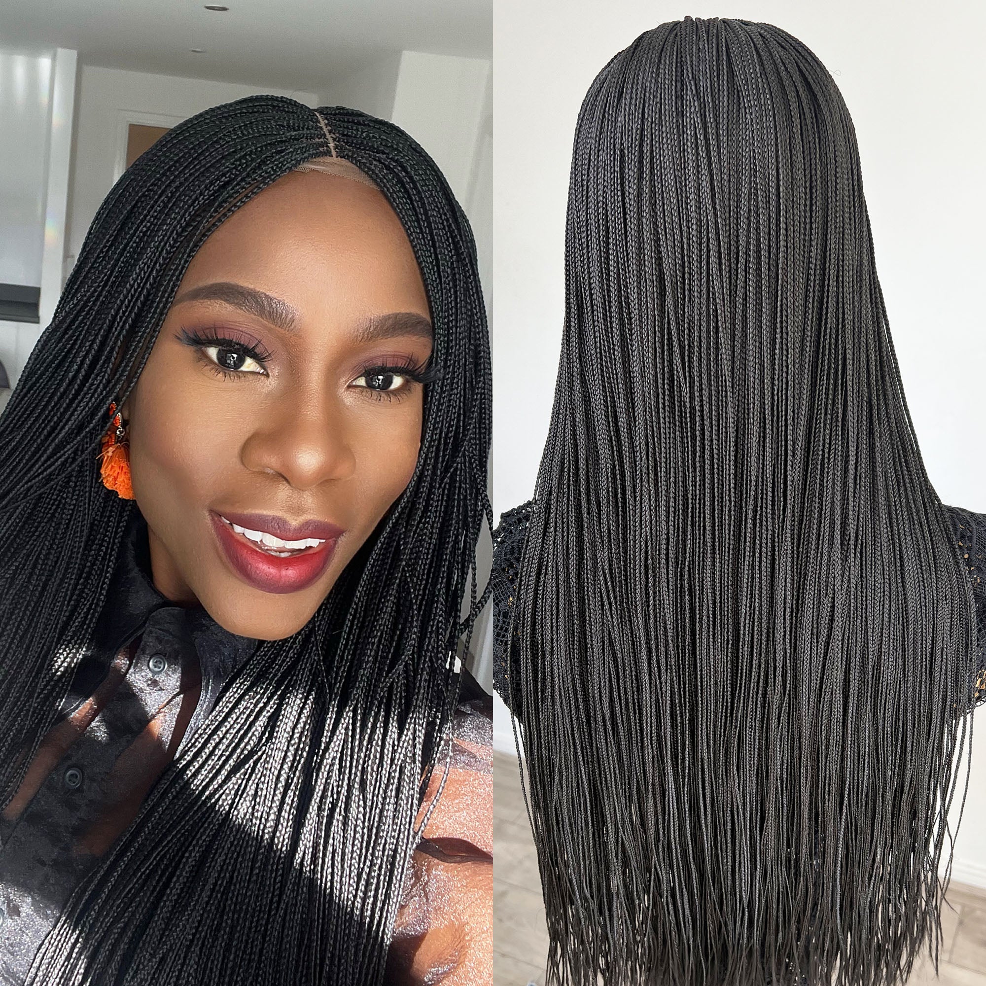 Micro Braids Wig - Brandi - UniqueBraidedWigs