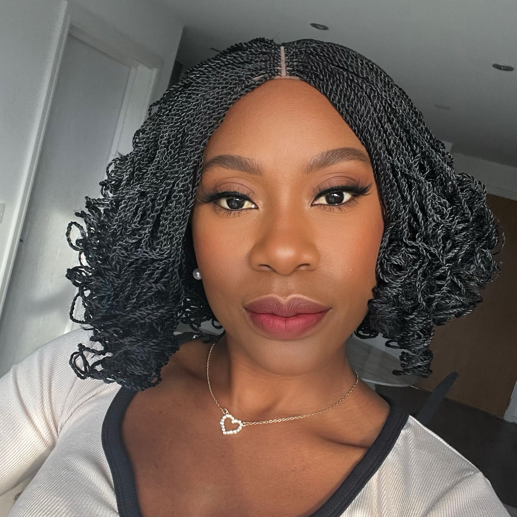 Kinky Twists with Curls Wig - Monet - UniqueBraidedWigs