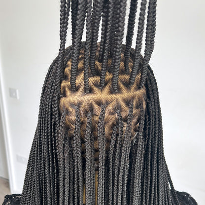 Triangle Box Braided Wig - #1b