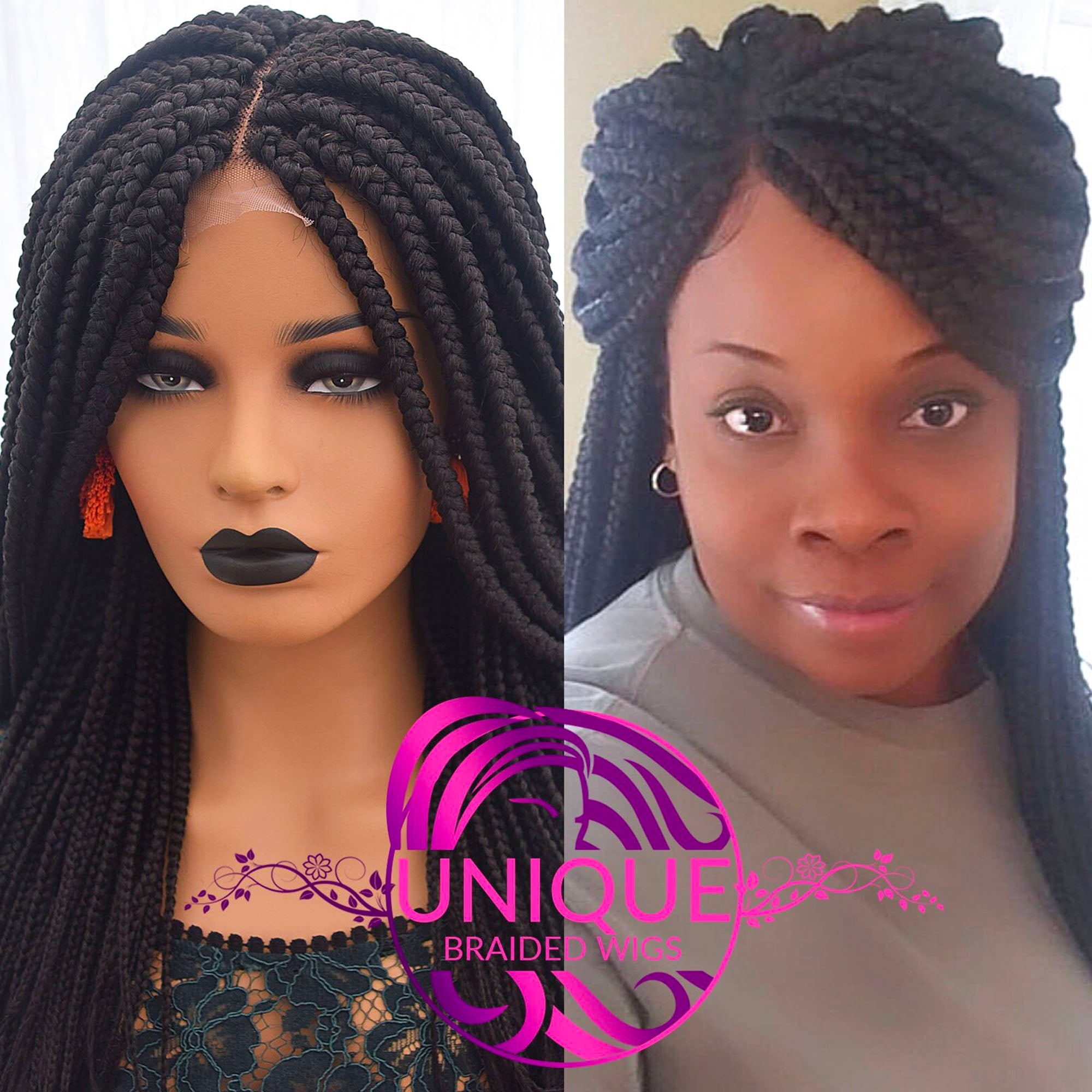 Box Braids Wig - Gwen