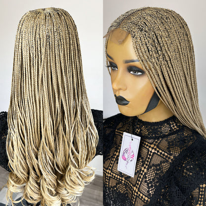 French Curls Cornrow Box Braids