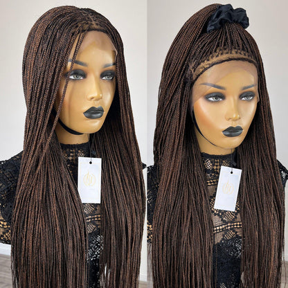 Micro Knotless Box Braids Wig - #1b/30 blend