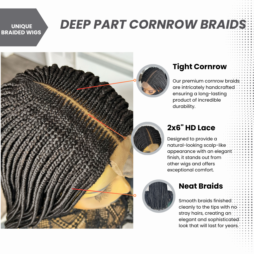 Cornrow Box Braided Wig - Deloris