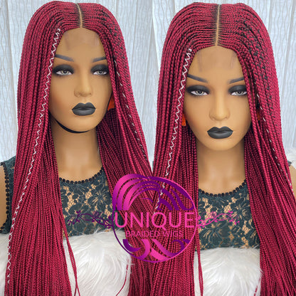 Cornrow Box Braided Wig - Deloris - UniqueBraidedWigs