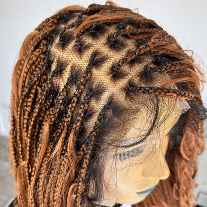 Bohemian Knotless Box Braids Wig - Sher