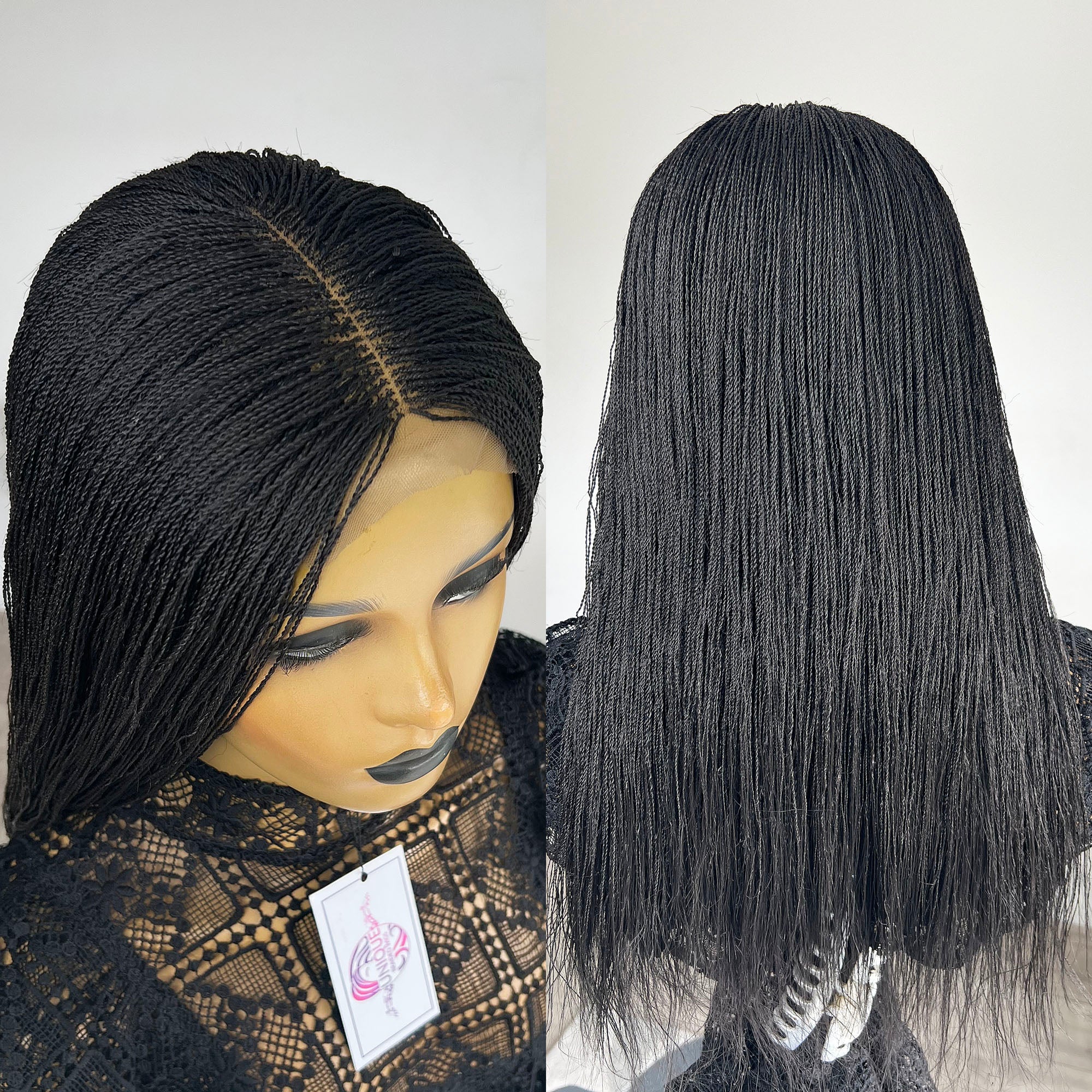 Unique Micro Needle Senegalese Twists Wig - #1b (20 inches)