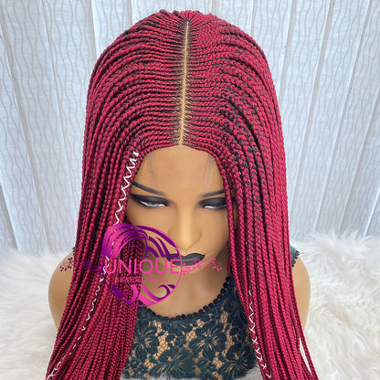 Cornrow Box Braided Wig - Deloris - UniqueBraidedWigs