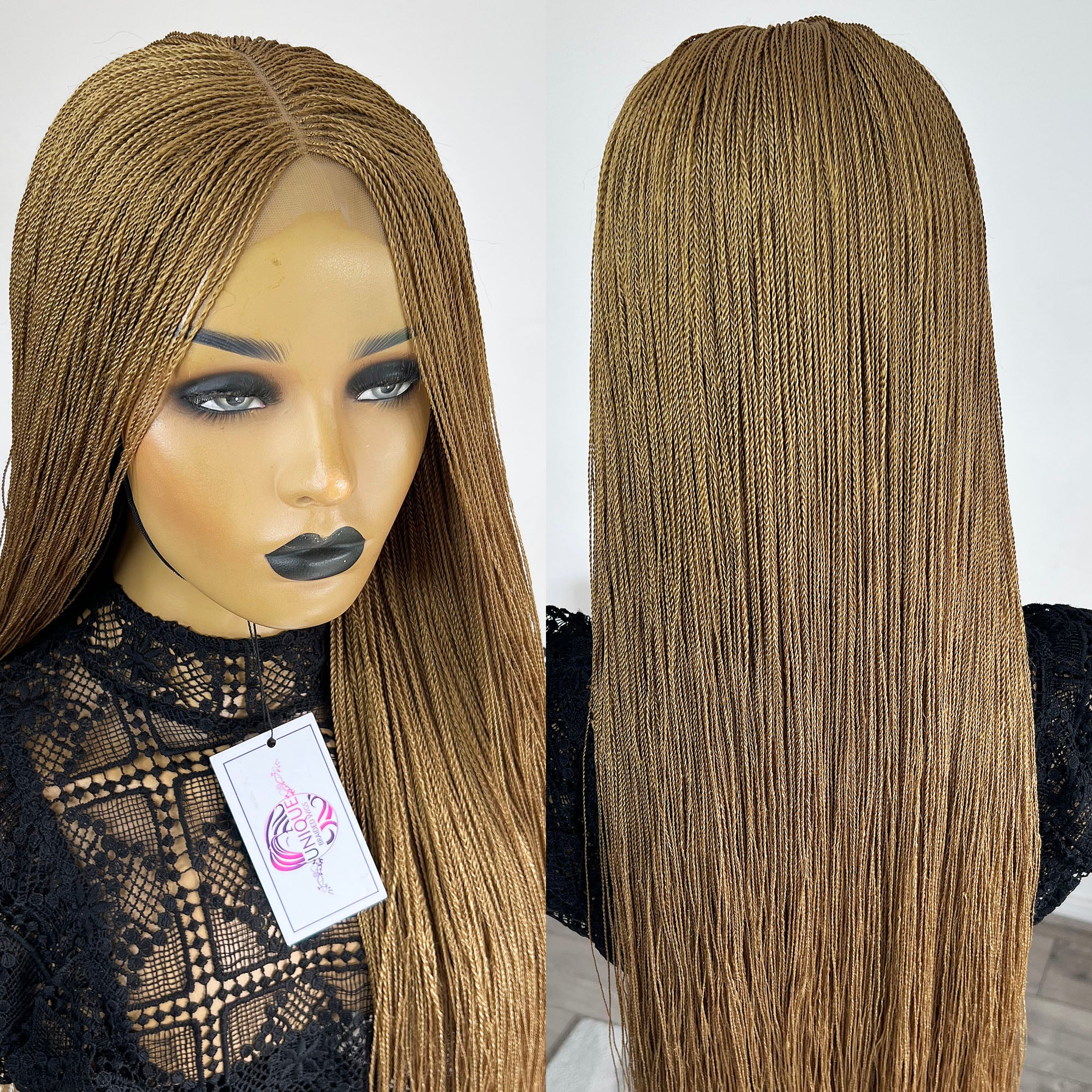 Unique Micro Needle Senegalese Twists Braided Wig - #27 - UniqueBraidedWigs