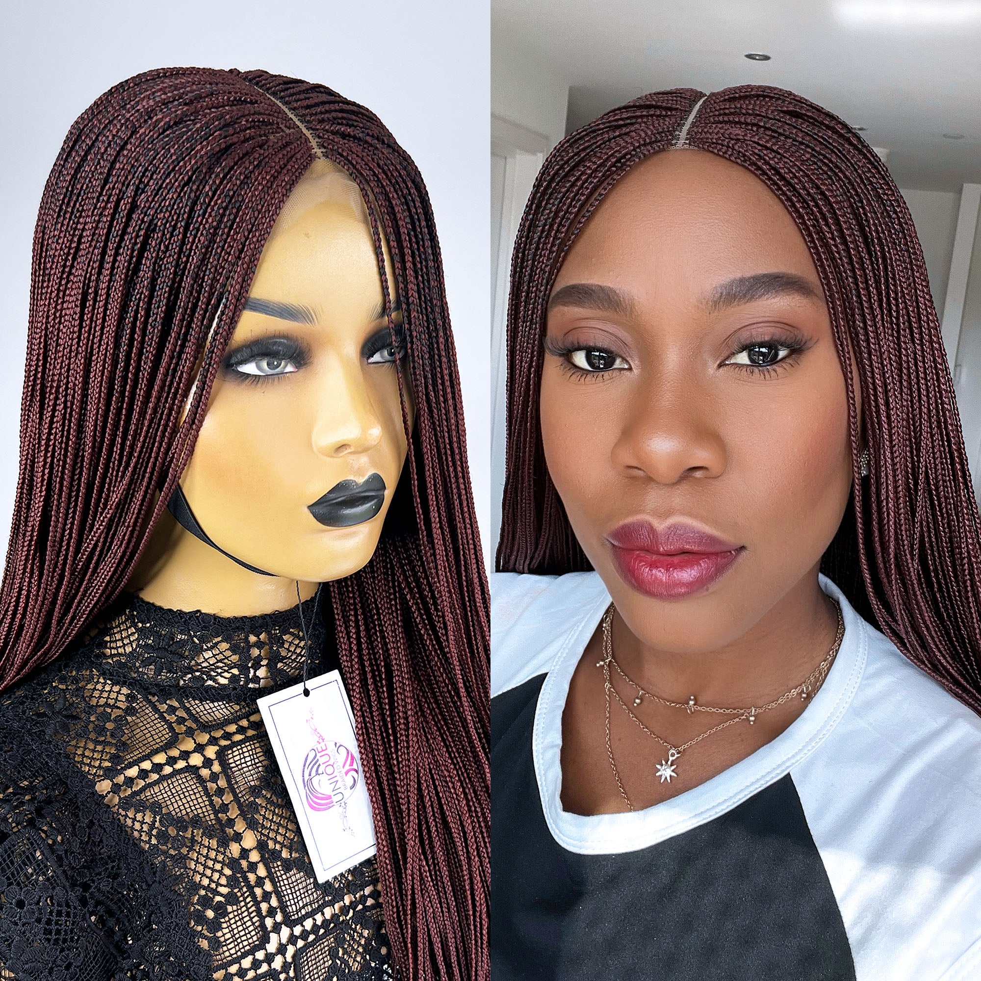 Unique Micro Box Braided Wig - #35 - UniqueBraidedWigs