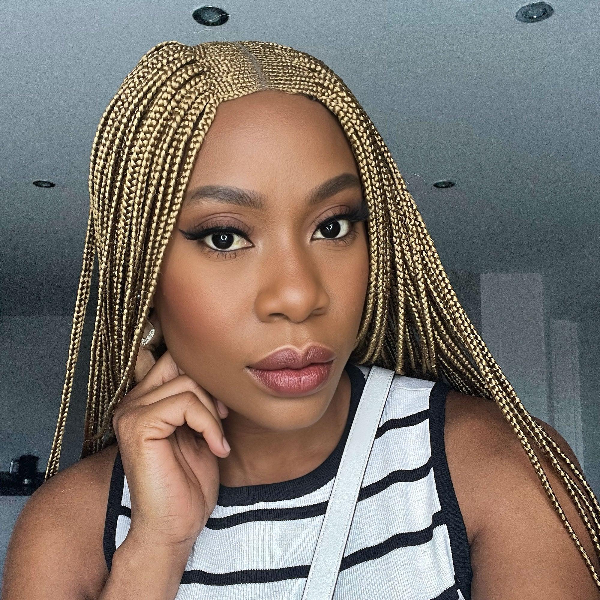 Cornrow Box Braids Wig - #27 - UniqueBraidedWigs