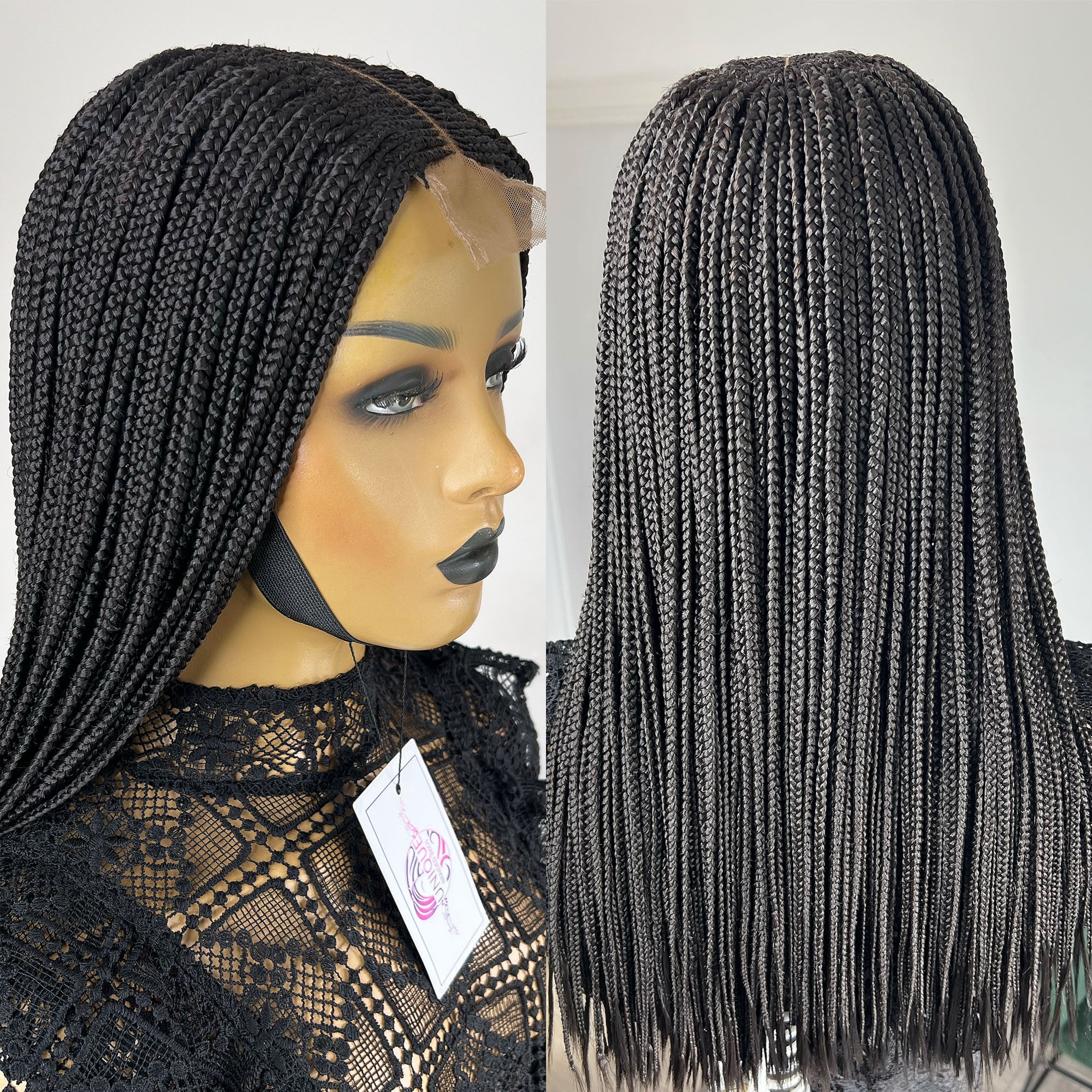 Cornrow Box Braided Wig - Deloris - UniqueBraidedWigs