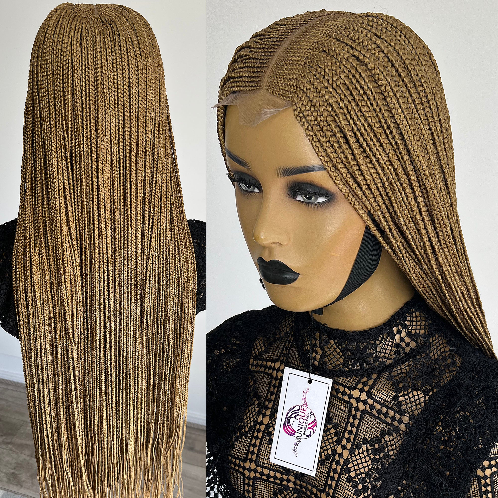 Cornrow Box Braids Wig - #27