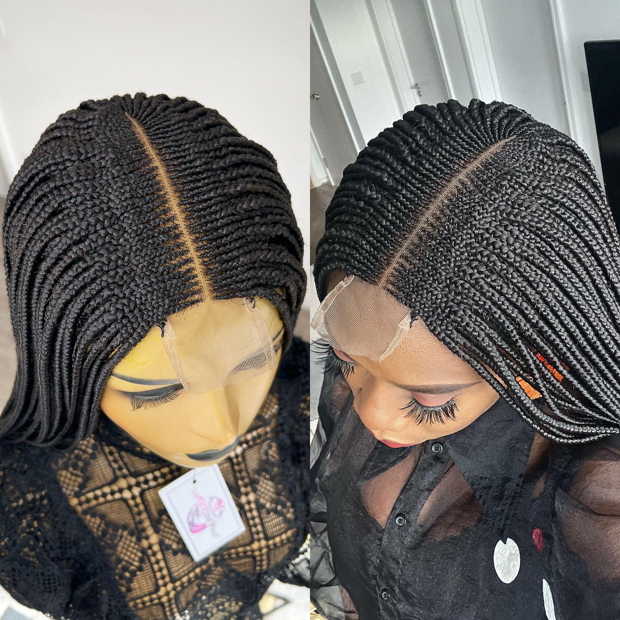 Cornrow Braided Wig- 1b