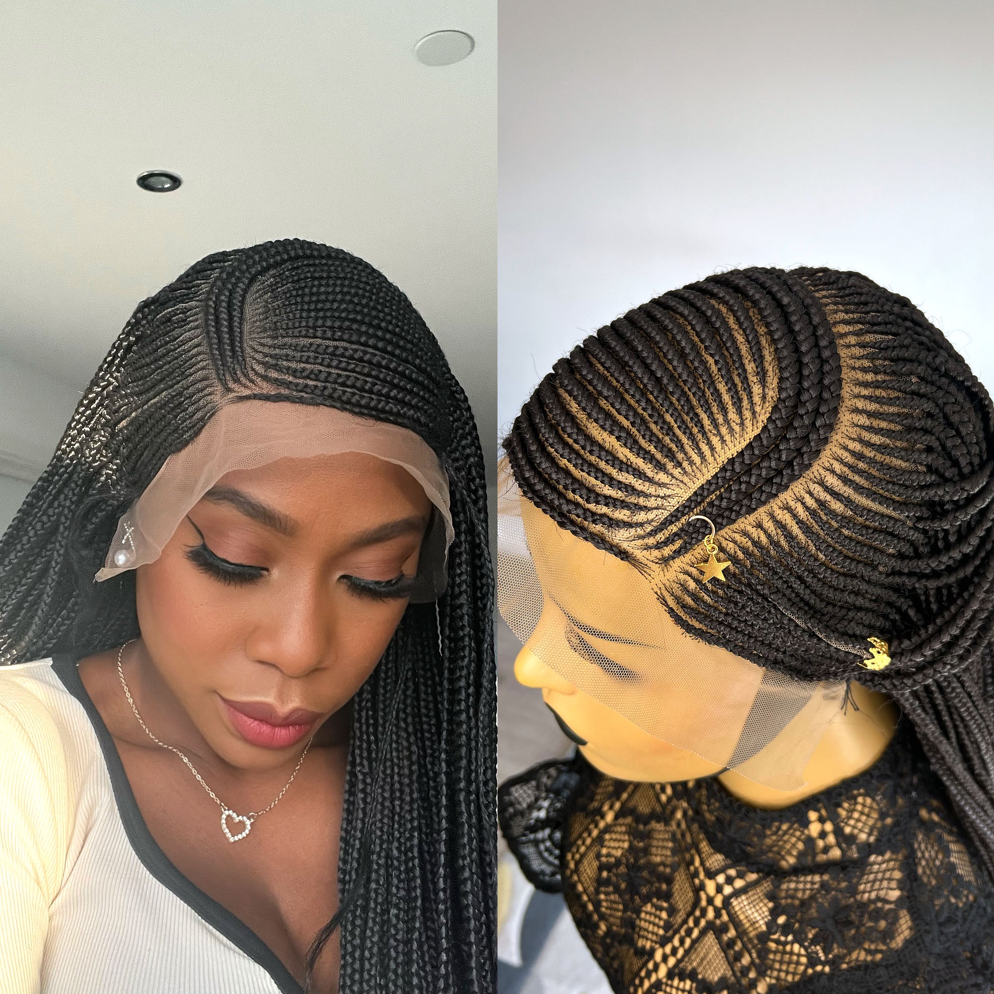 Cornrow Box Braided Wig - Nana