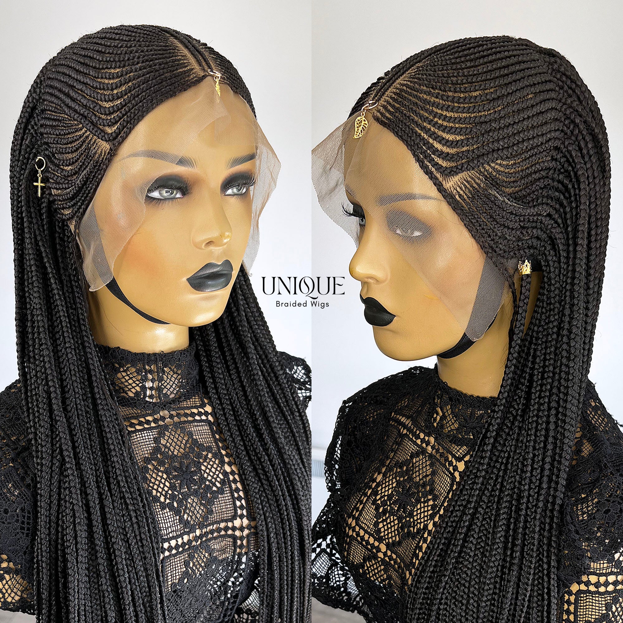 Lace Front Tribal Braids Wig - Tiffany - UniqueBraidedWigs