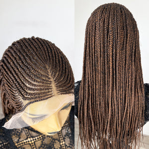 Lace Front Cornrow Braid Wig - #2/30 blend (ready to ship)