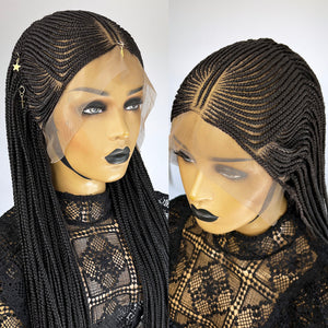 Lace Front Tribal Braids Wig - Tiffany