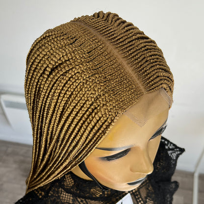 Cornrow Box Braids Wig - #27