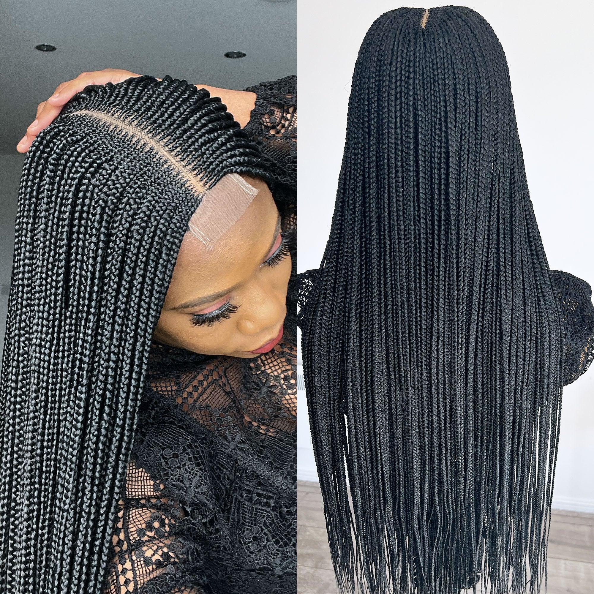 Cornrow Braided Wig- 1b
