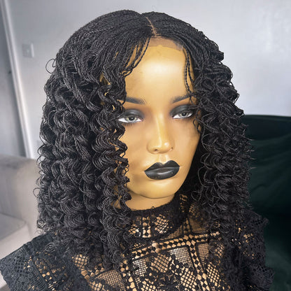 Micro Senegalese Twists with Curls - Color 1b