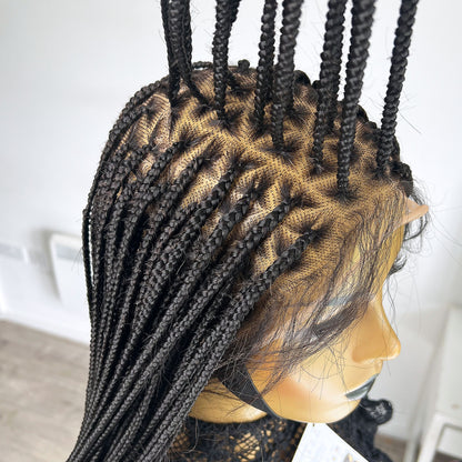 Triangle Box Braided Wig - #1b