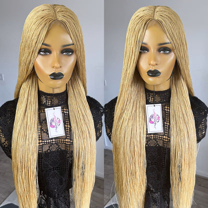 Unique Micro Needle Senegalese Twists Braided Wig - #613 - UniqueBraidedWigs