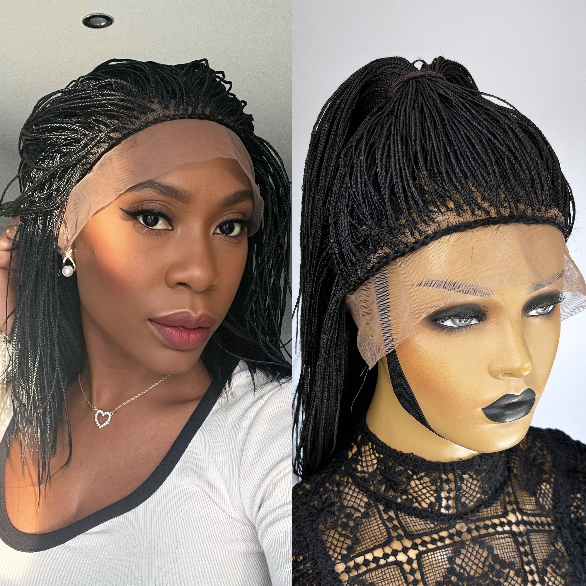 Full Lace Micro Box Braids Wig