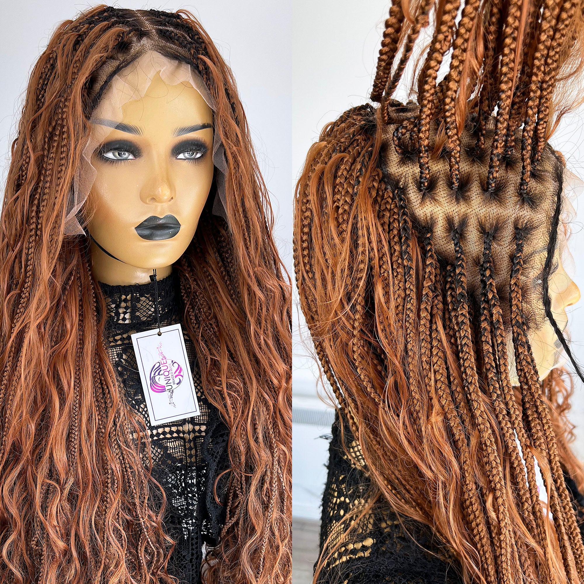 Bohemian Knotless Box Braids Wig - Sher