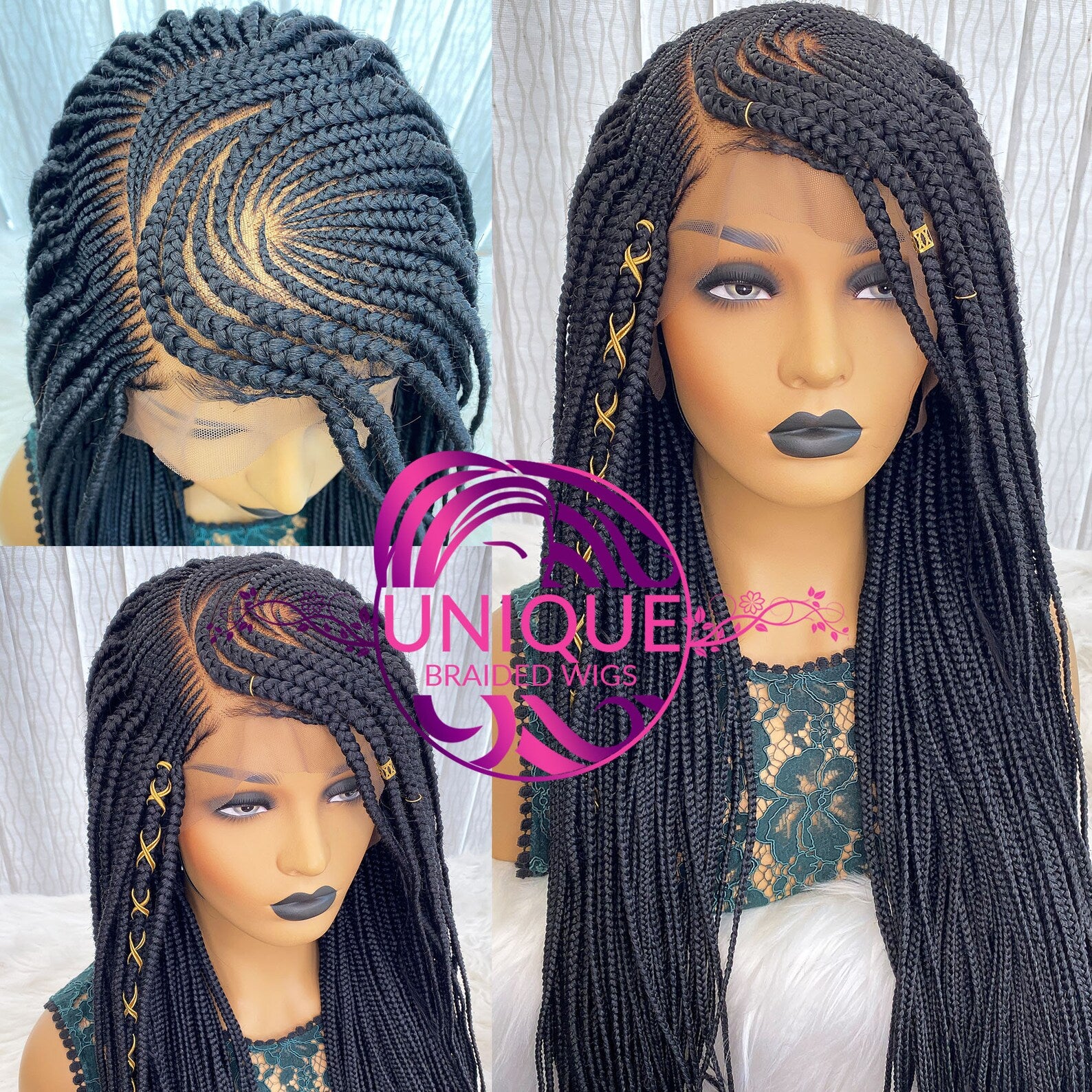 Ivy Lace Front Cornrow Wig – Braided Wigs Kenya