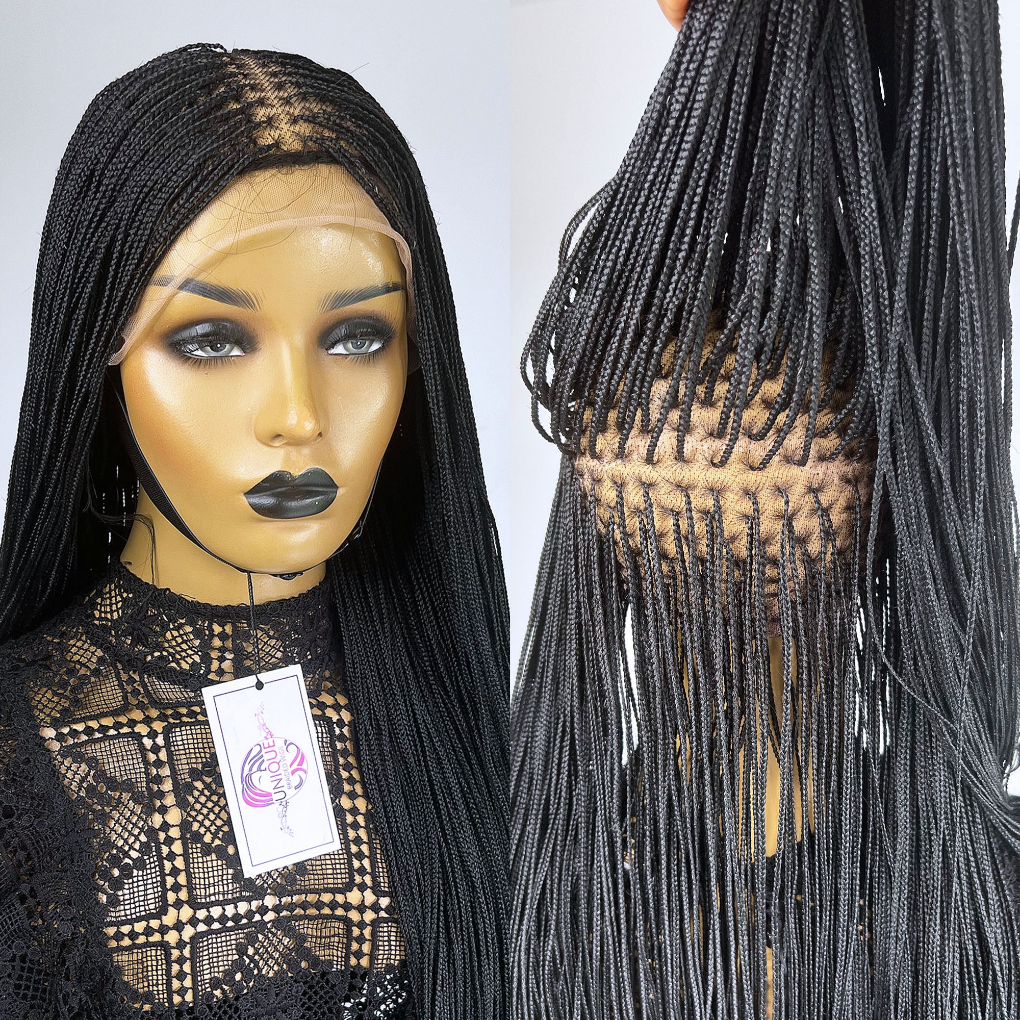 Micro Knotless Braided Wig - Tami - UniqueBraidedWigs