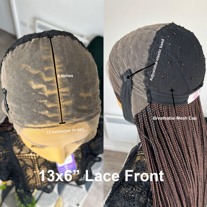 Perruque Box Braids sans nœuds - Nadia