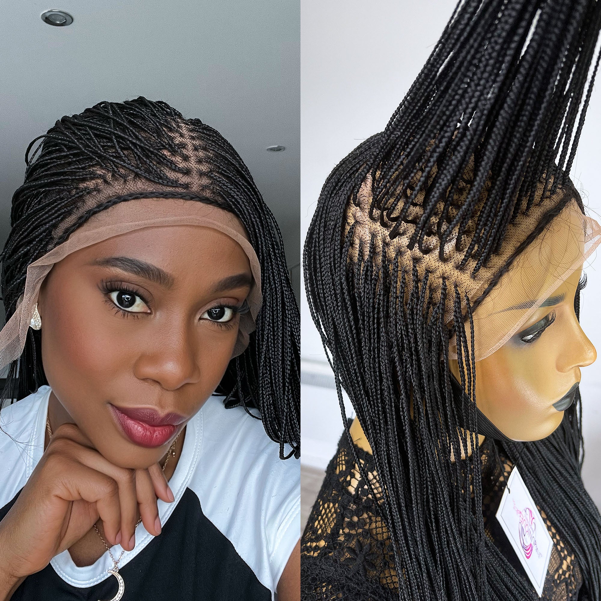 Micro Knotless Braided Wig - Tami - UniqueBraidedWigs