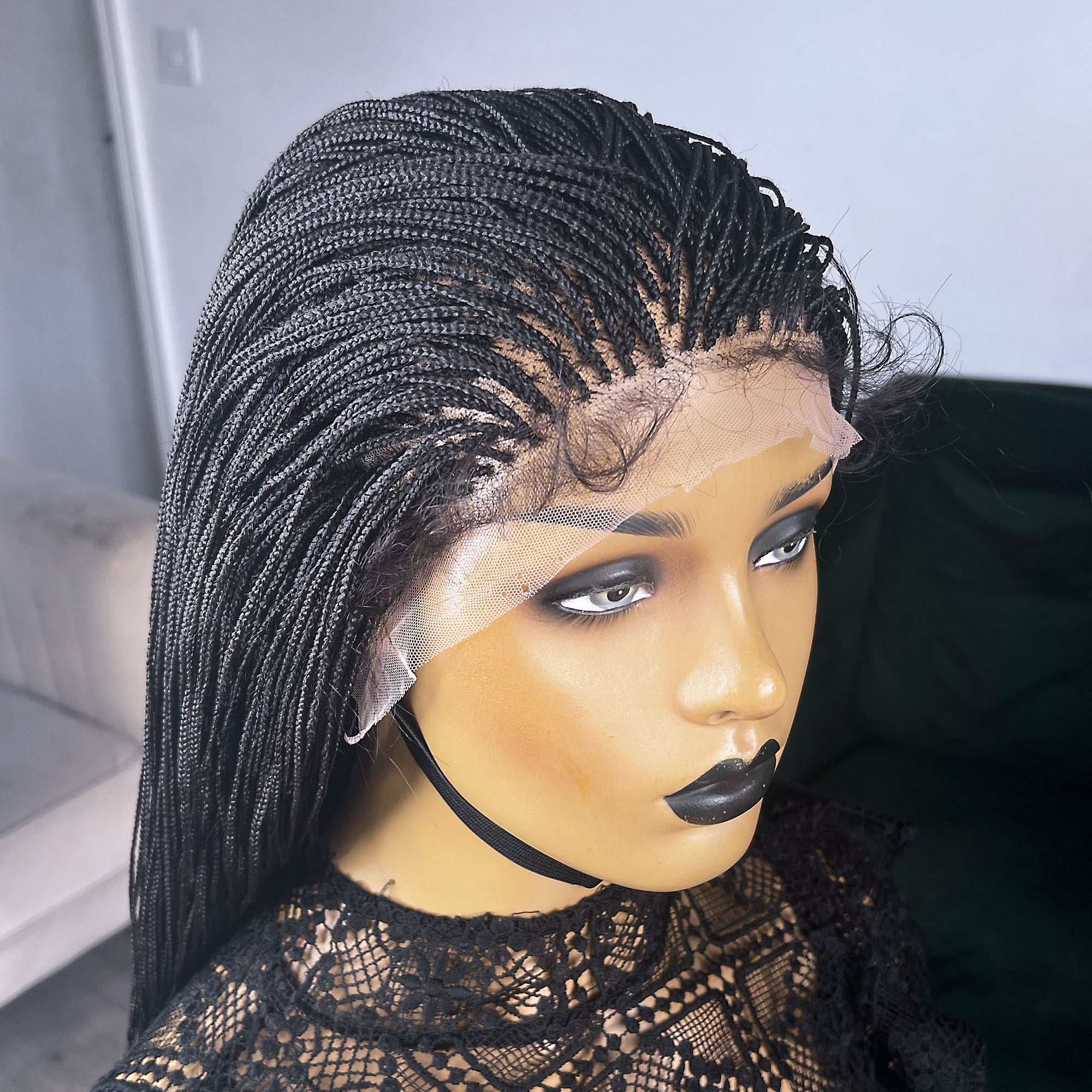 Micro Box Braided Wig - Color 1b