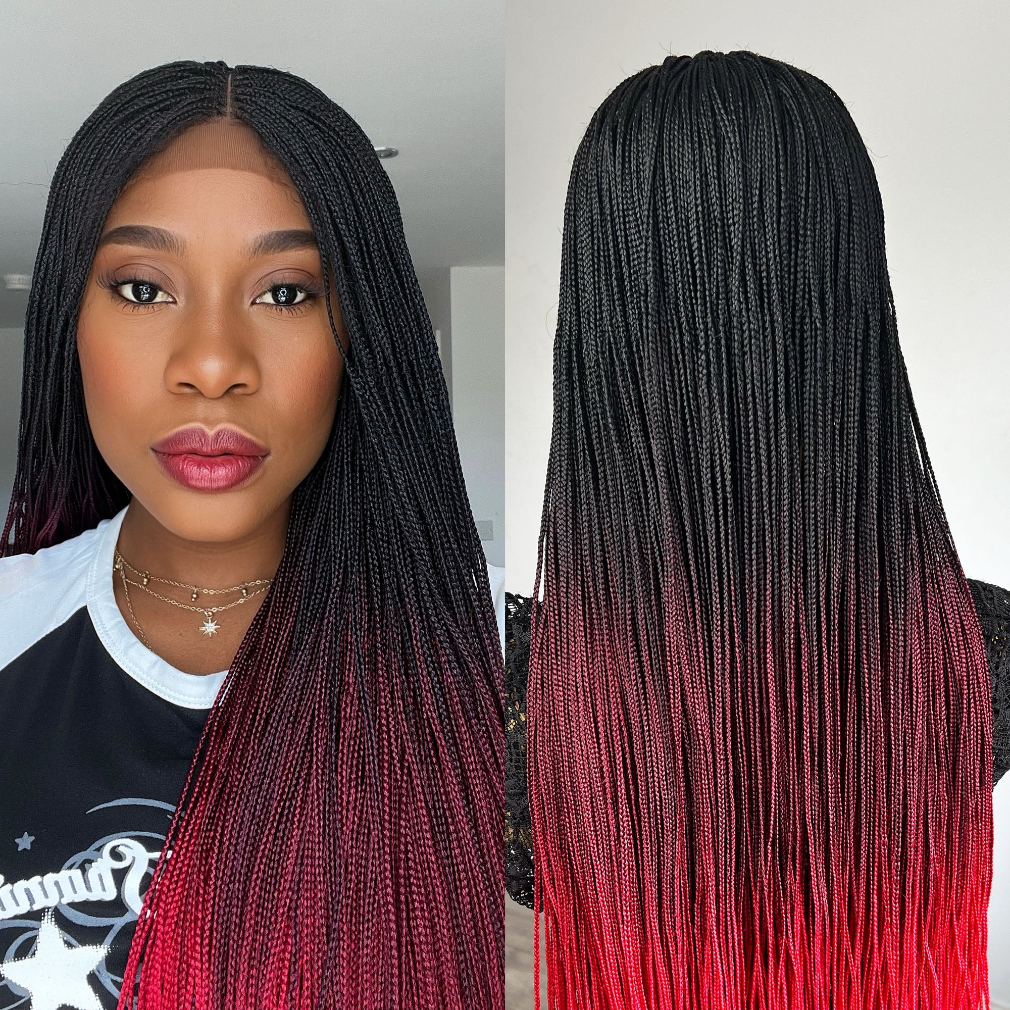 Micro Knotless Braided Wig - UniqueBraidedWigs