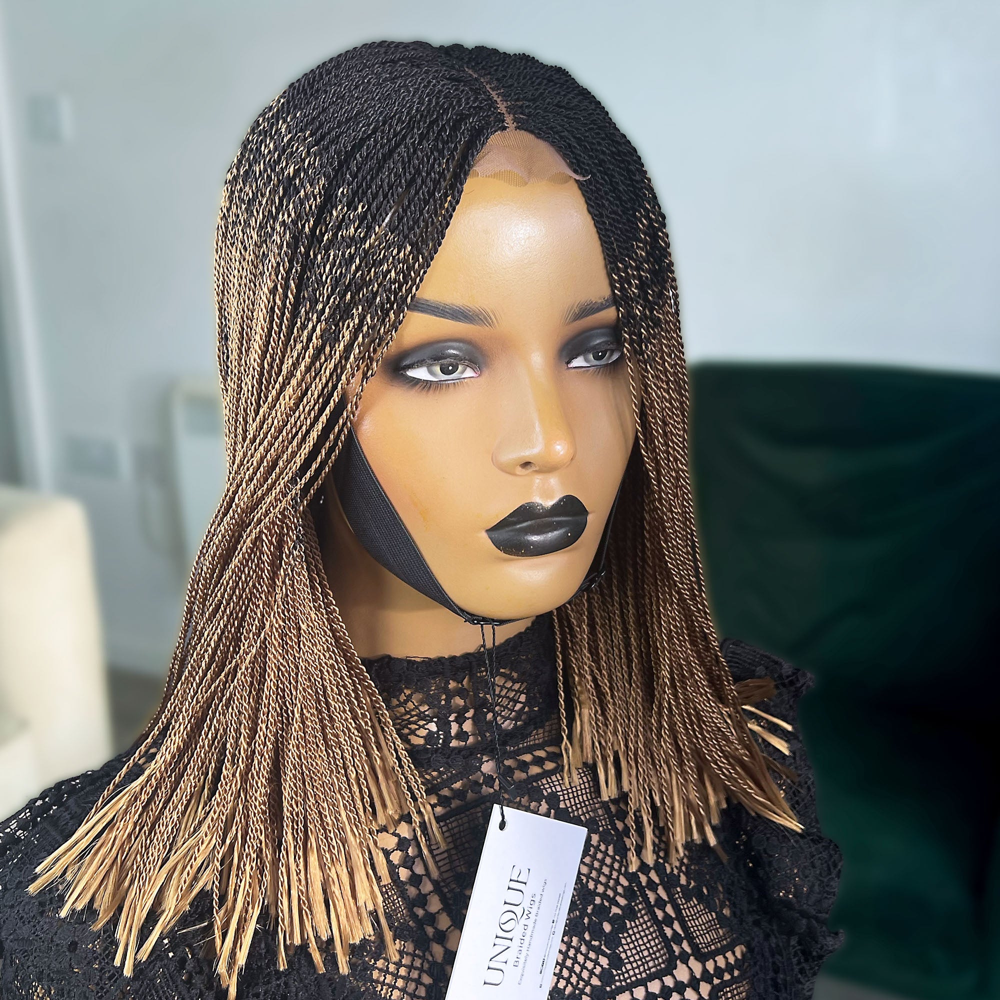 Short Micro Senegalese Twists - #1b/27 Ombre