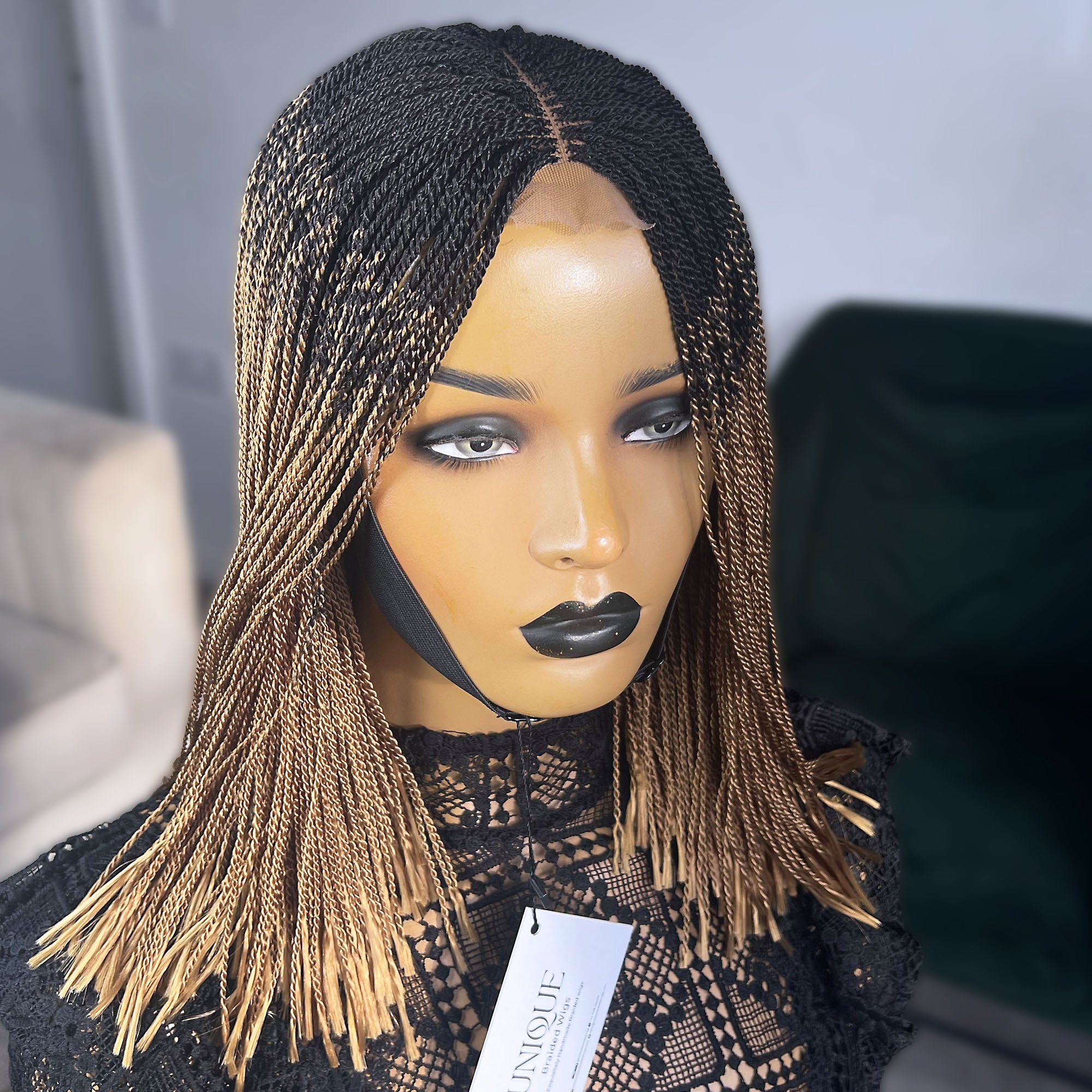 Short Micro Senegalese Twists - #1b/27 Ombre