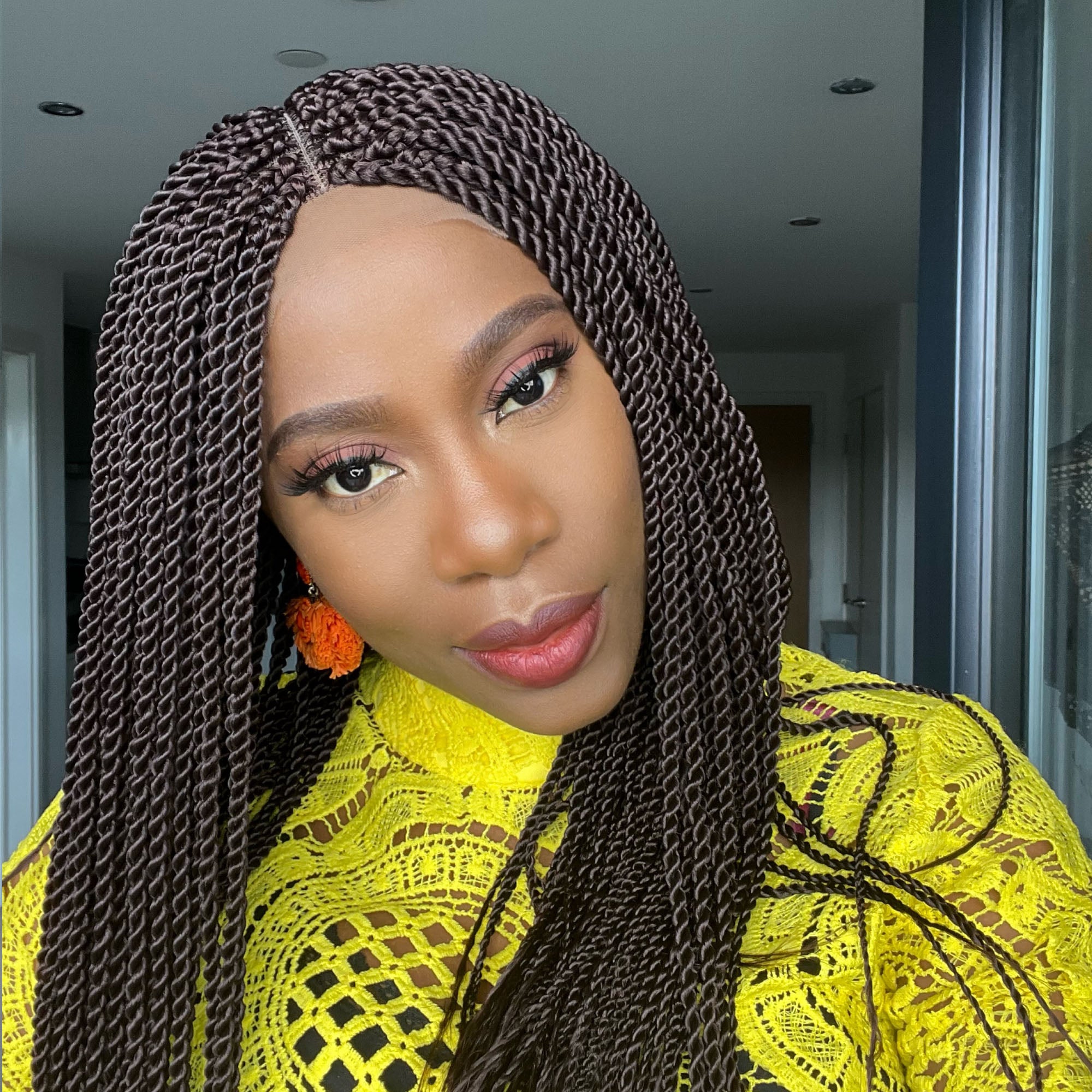 Senegalese Twists Braided Wig - Sandy