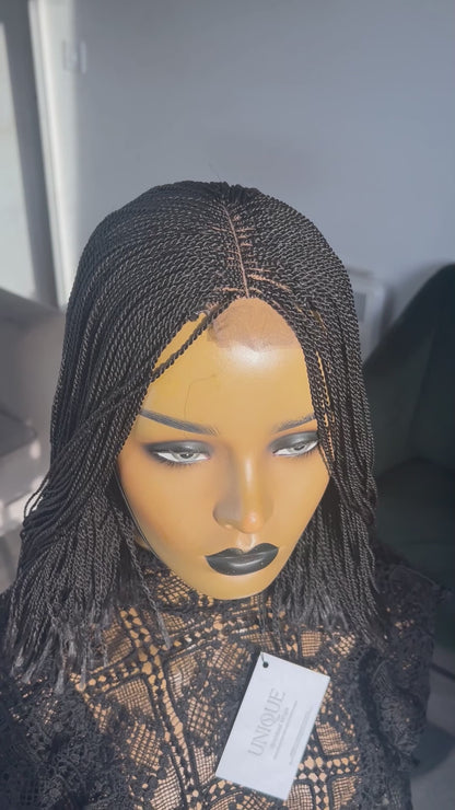 Short Micro Senegalese Twists - #1b (12 inches)