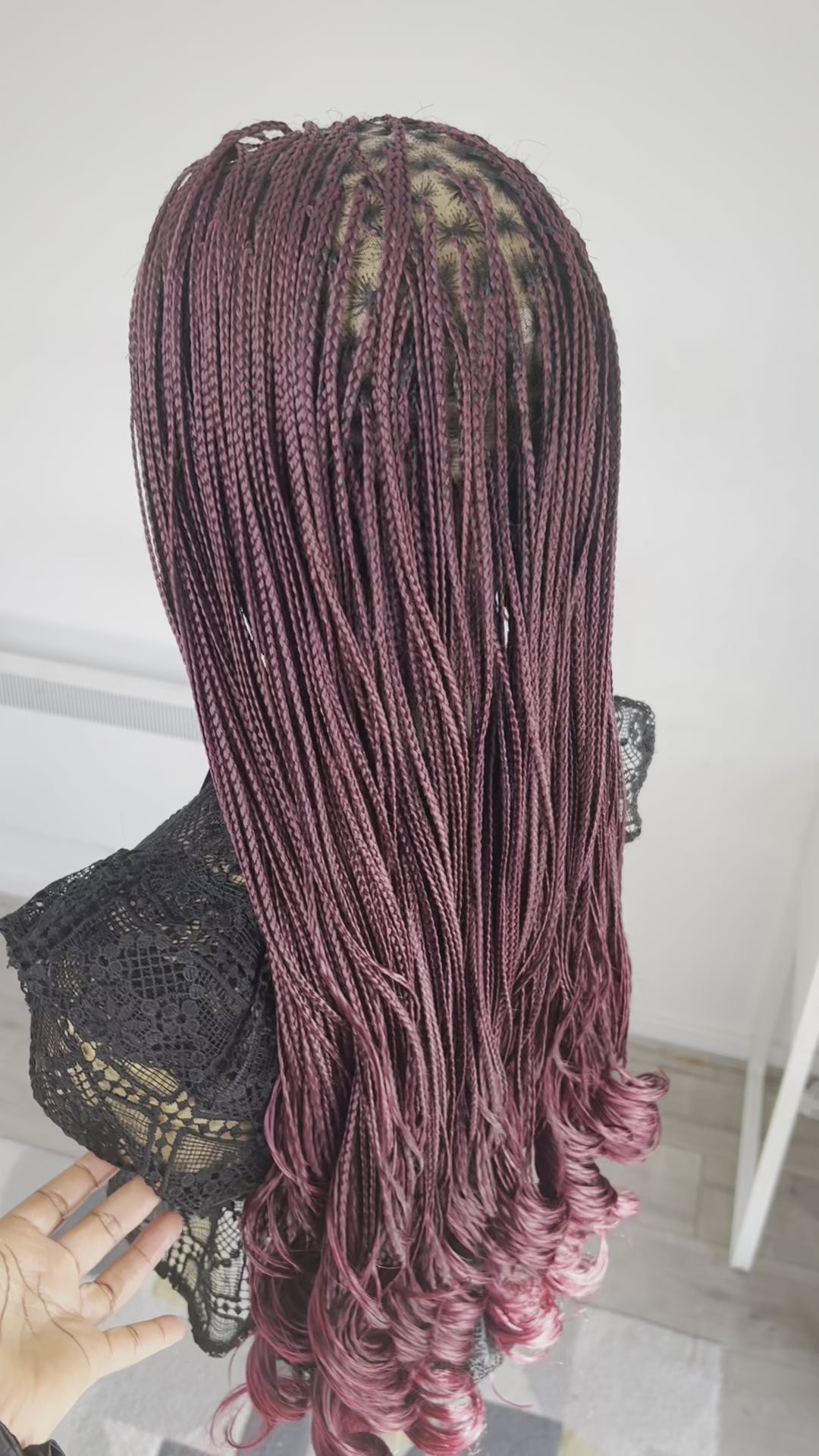 Naomi Curly Braids - Burgundy