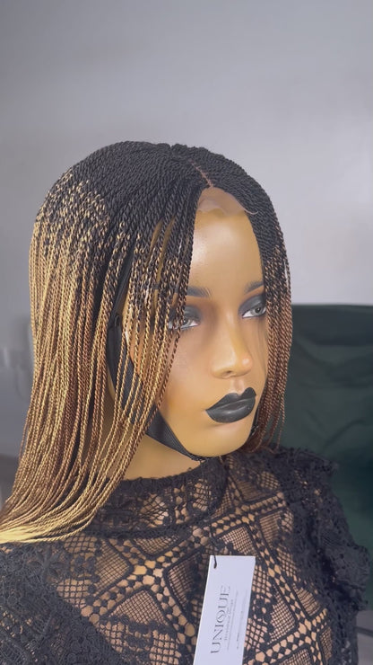 Short Micro Senegalese Twists - #1b/27 Ombre