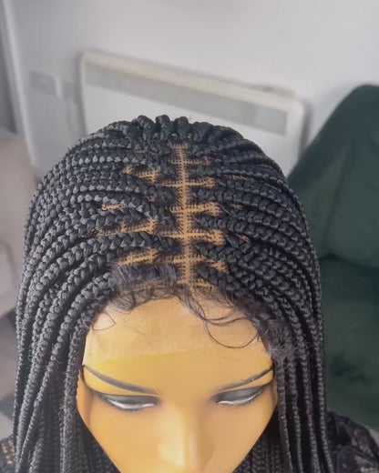 Box Braided Wig - Color 1, 20 inches