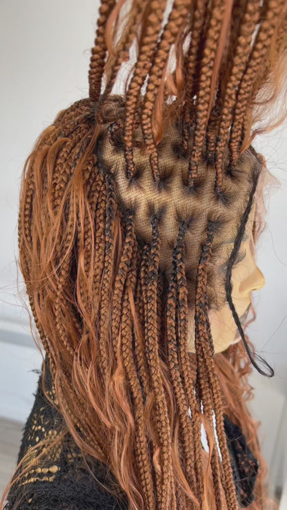 Bohemian Knotless Box Braids Wig - Sher