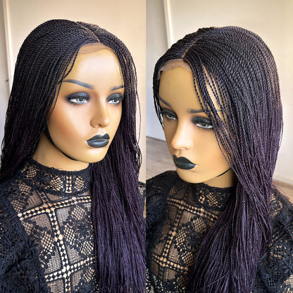 Unique Micro Needle Senegalese Twists Wig - Dark Purple (20 inches)