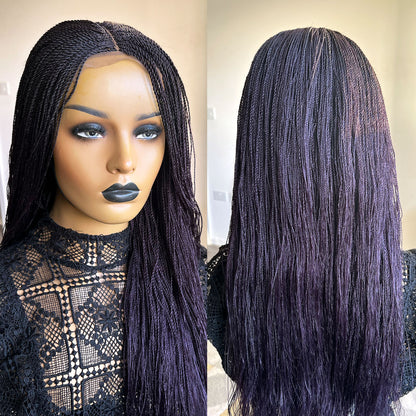 Unique Micro Needle Senegalese Twists Wig - Dark Purple (20 inches)