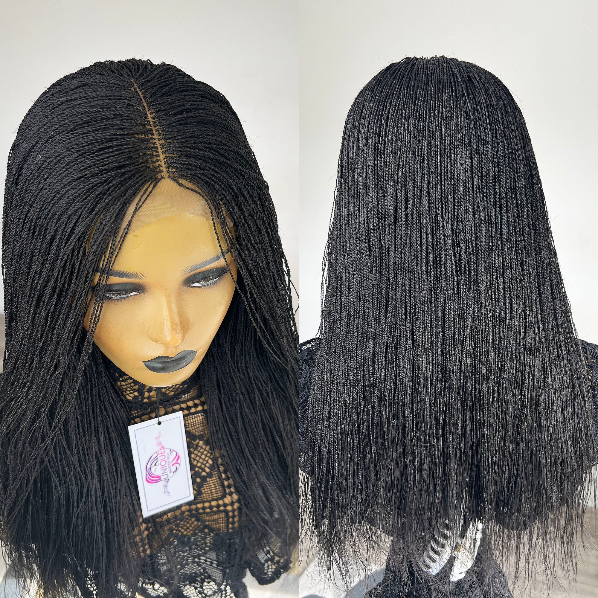 Unique Micro Needle Senegalese Twists Wig - #1b (20 inches)