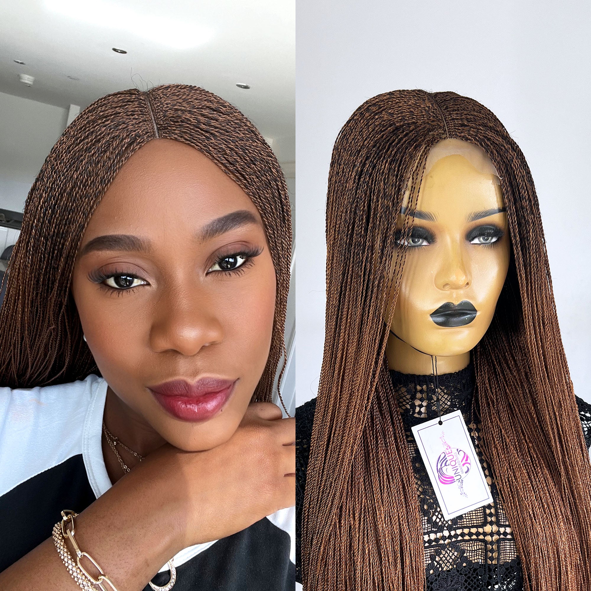 Unique Micro Needle Senegalese Twists Wig - #30 - UniqueBraidedWigs