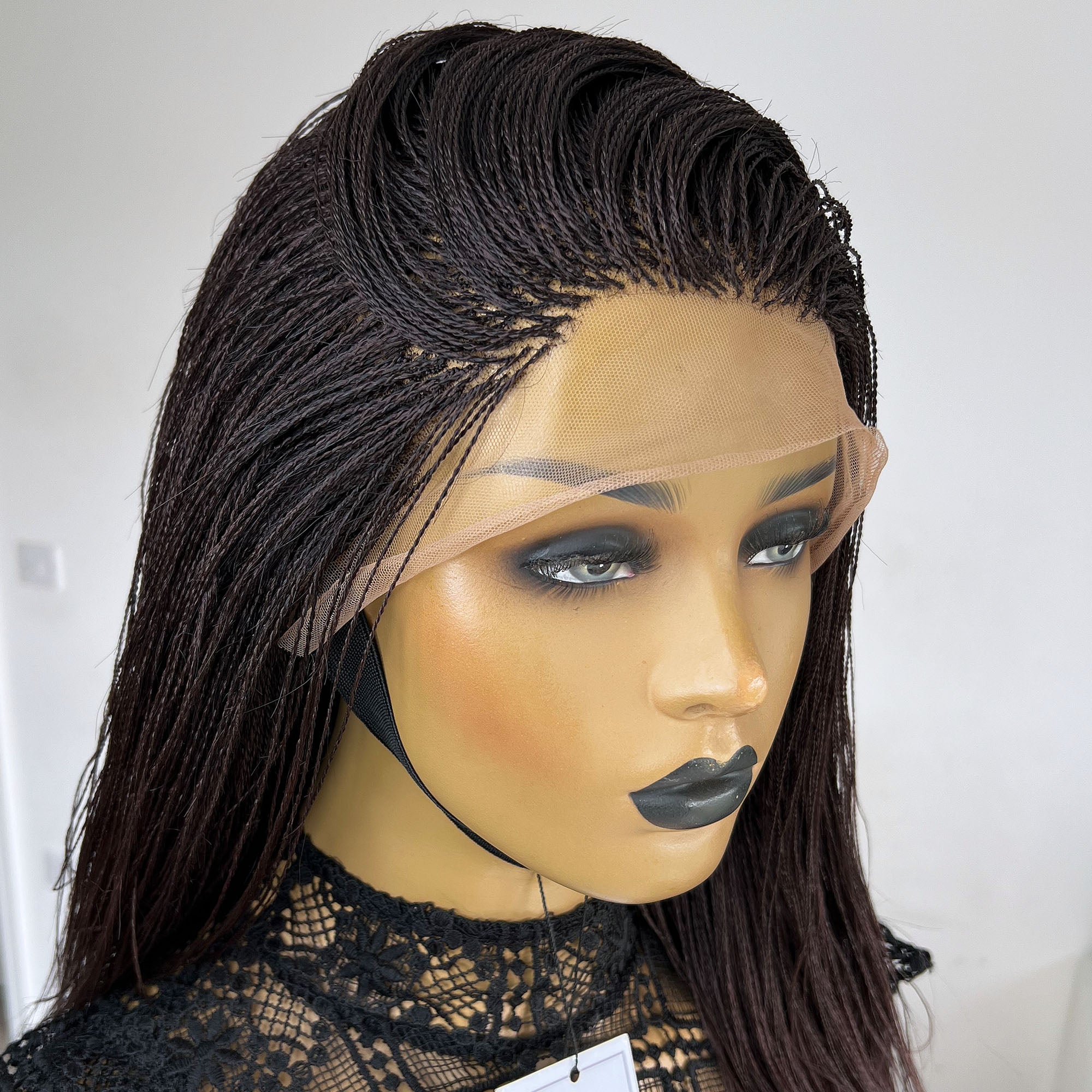 Full Lace Nano Senegalese Twists - Brittany - UniqueBraidedWigs