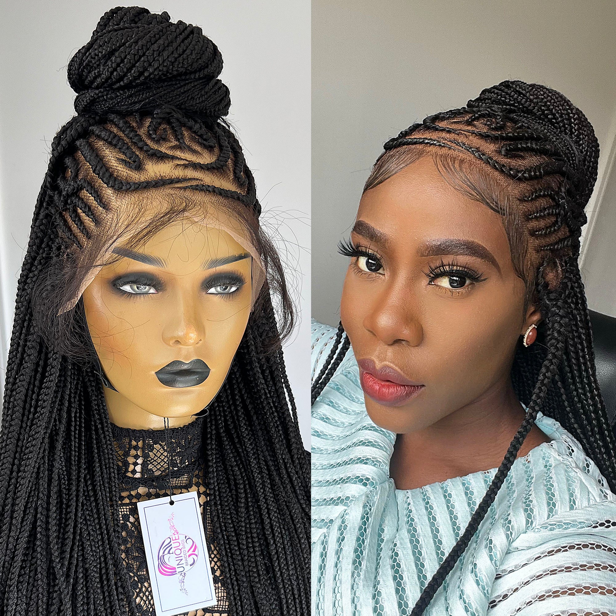 Tribal Cornrow Braided Wig - Sheila