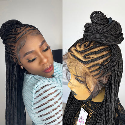 Tribal Cornrow Braided Wig - Sheila